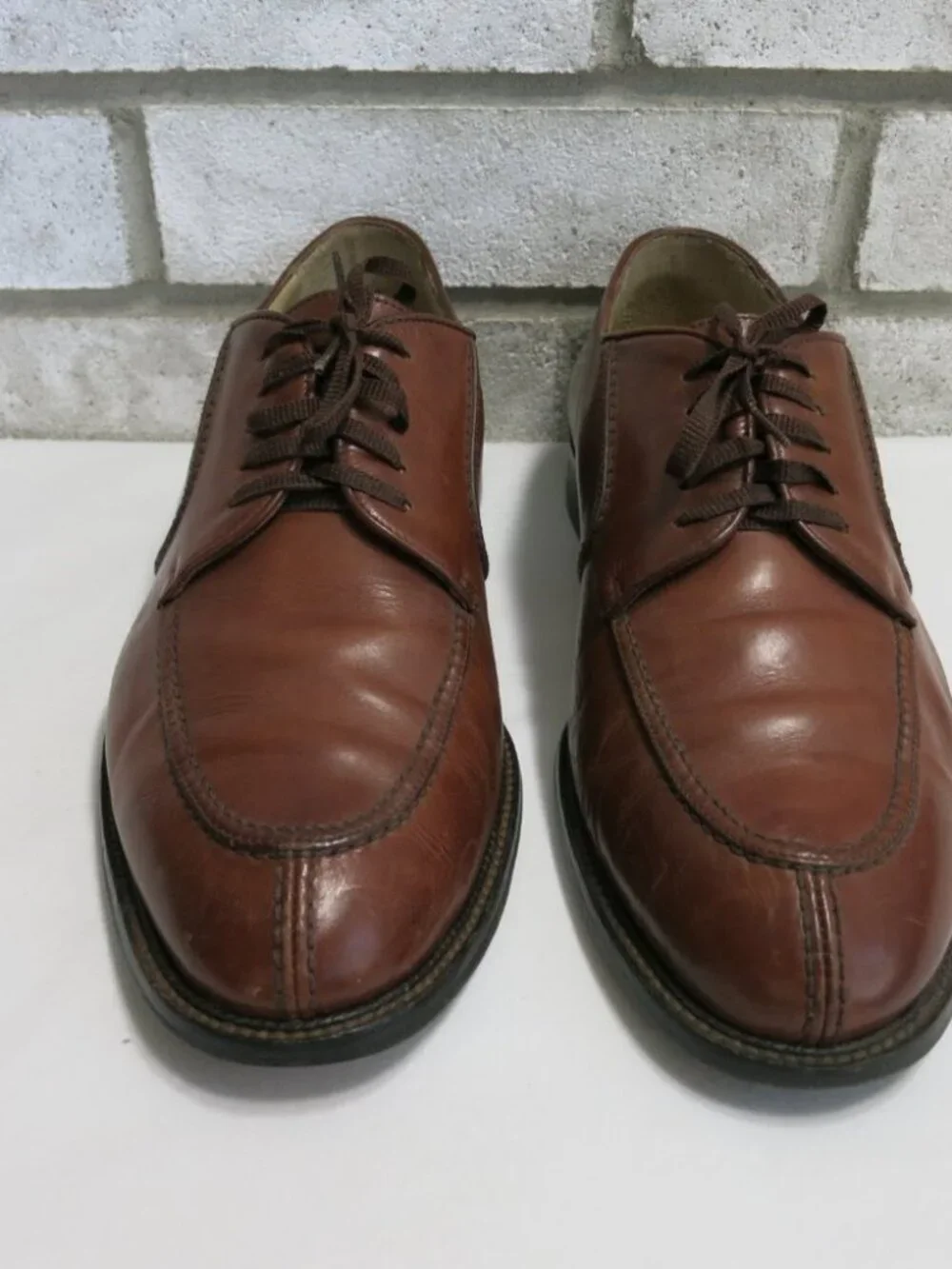 Vito Rufolo Split Toe Oil Tanned Leather Dress Oxfords Men's Footwear Shoes 10 M